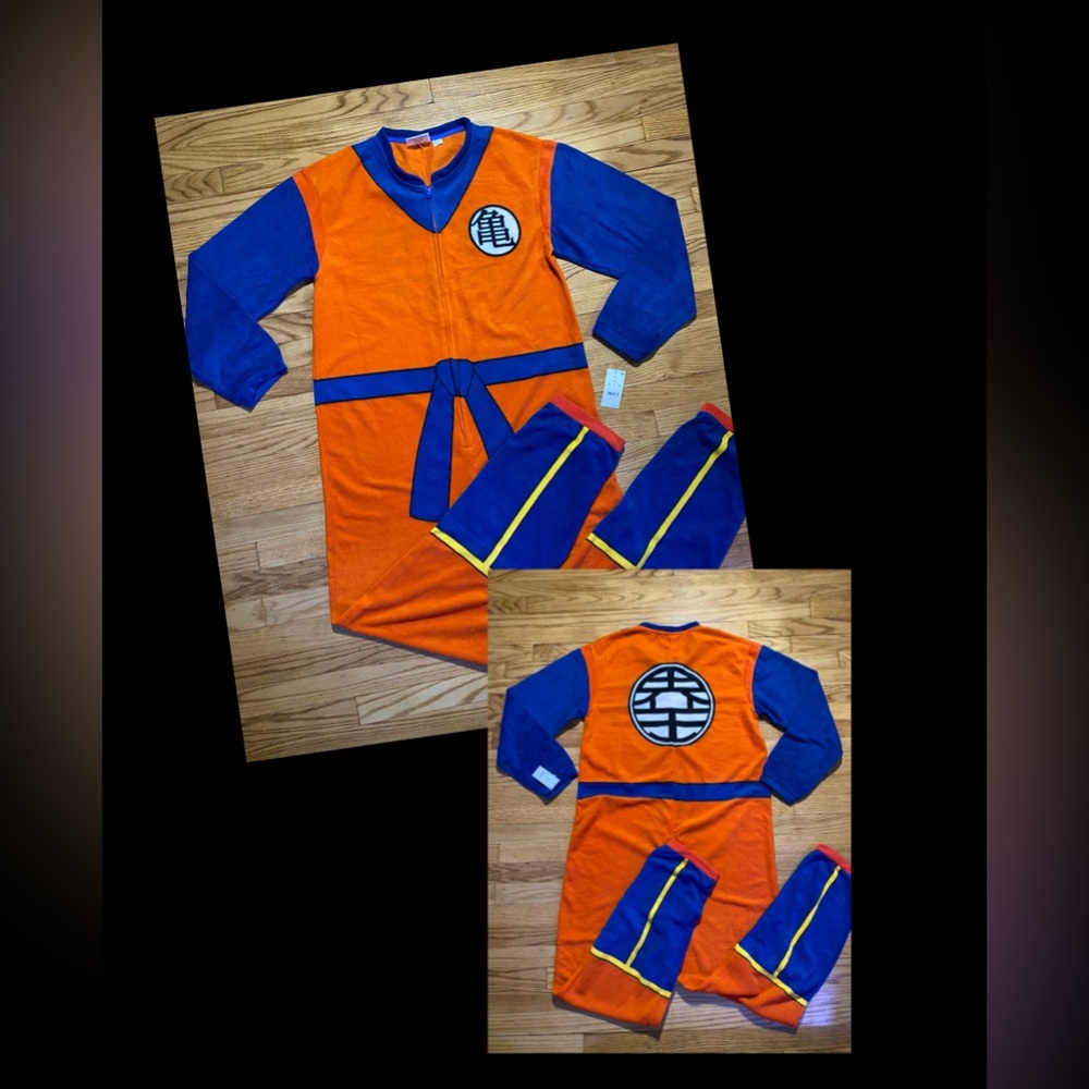 DragonBall Z Polyester! ….One Piece Sleepwear Zip Closure Size Men’s XL New